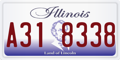 IL license plate A318338