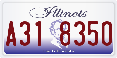 IL license plate A318350