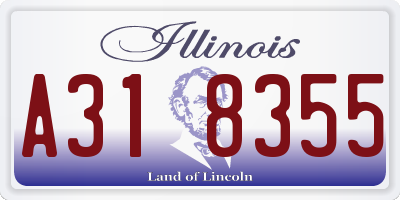 IL license plate A318355