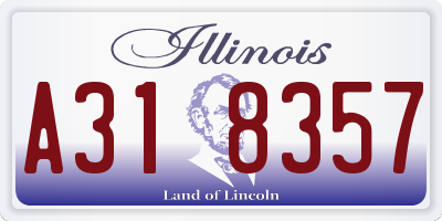 IL license plate A318357