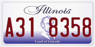 IL license plate A318358