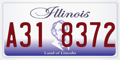 IL license plate A318372
