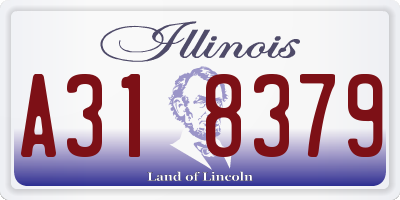 IL license plate A318379