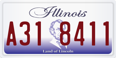 IL license plate A318411