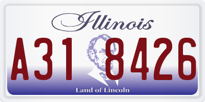 IL license plate A318426