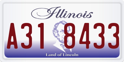 IL license plate A318433