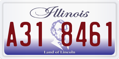 IL license plate A318461