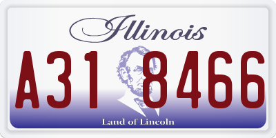 IL license plate A318466