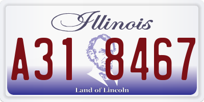 IL license plate A318467