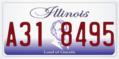 IL license plate A318495