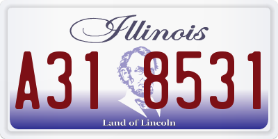IL license plate A318531