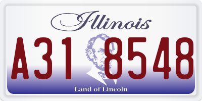 IL license plate A318548