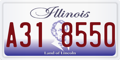 IL license plate A318550