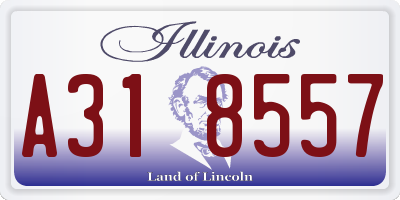 IL license plate A318557