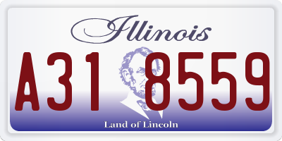 IL license plate A318559