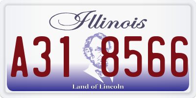 IL license plate A318566