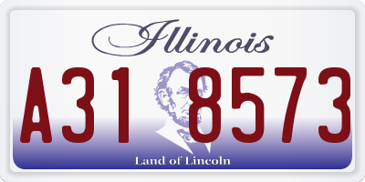IL license plate A318573