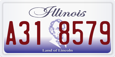 IL license plate A318579