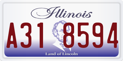 IL license plate A318594