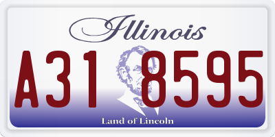 IL license plate A318595