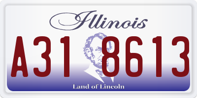 IL license plate A318613