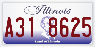 IL license plate A318625