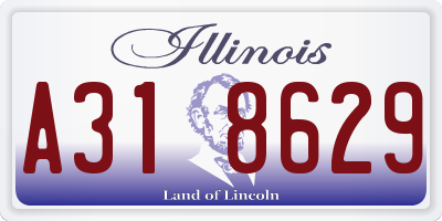 IL license plate A318629