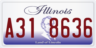 IL license plate A318636