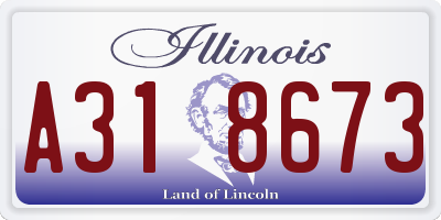 IL license plate A318673