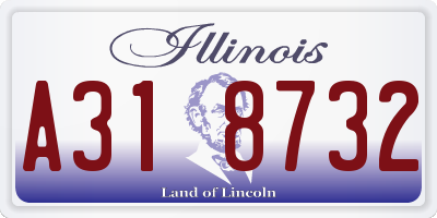 IL license plate A318732