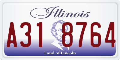 IL license plate A318764