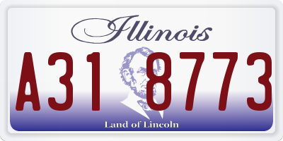 IL license plate A318773