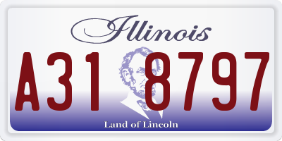IL license plate A318797