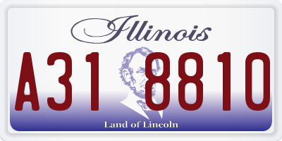 IL license plate A318810