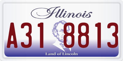 IL license plate A318813