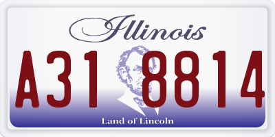 IL license plate A318814