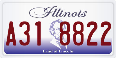 IL license plate A318822
