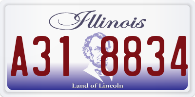 IL license plate A318834