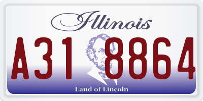 IL license plate A318864