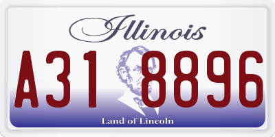 IL license plate A318896