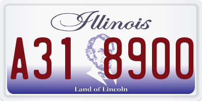 IL license plate A318900