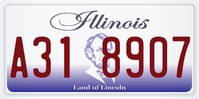IL license plate A318907