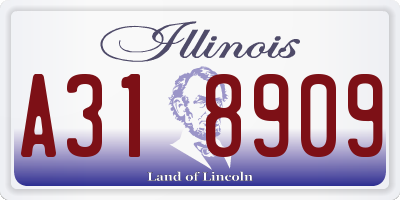 IL license plate A318909