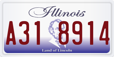 IL license plate A318914