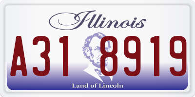 IL license plate A318919