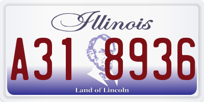 IL license plate A318936