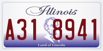 IL license plate A318941