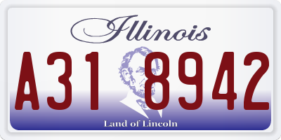 IL license plate A318942
