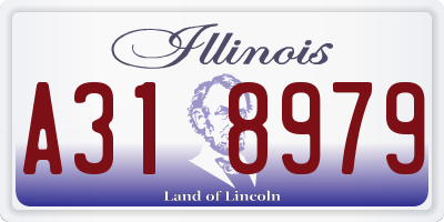 IL license plate A318979