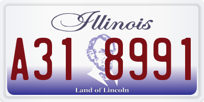 IL license plate A318991